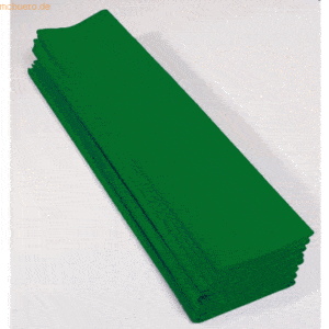 Clairefontaine Krepp-Papier 200x50cm 30g/qm VE=10 Bogen dunkelgrün