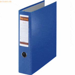 Bene Doppel-Ordner A4 PP 75mm blau