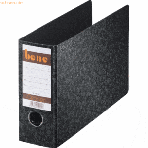 Bene Ordner A5 quer 75mm Hartpappe schwarz