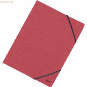 Bene Eckspannmappe A4 390g/qm Karton rot