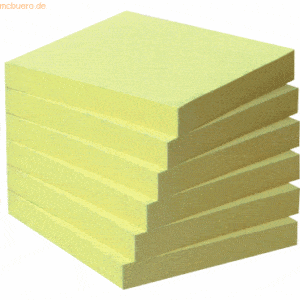 Post-it Notes Haftnotizen Recycling 76x76mm gelb VE=6x100 Blatt