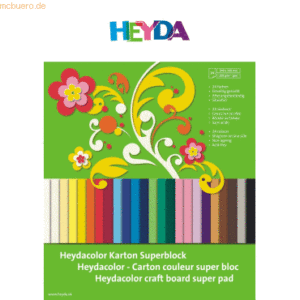 5 x Heyda Color Universal-Karton24x34cm 220g/qm VE= 24 Blatt farbig so