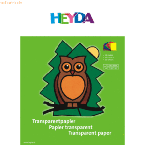 25 x Heyda Transparentpapier 24