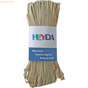 10 x Heyda Naturbast 50g-Bündel natur