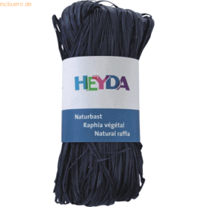 5 x Heyda Naturbast 50g marineblau