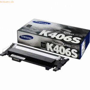 Hewlett Packard HP Samsung Toner CLT-K406S schwarz (ca. 1500 S.) Polym