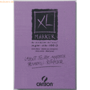 Canson Zeichenblock XL Marker A3 70g/qm 100 Blatt sehr weiß