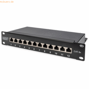 Assmann DIGITUS Cat.6A Patch Panel geschirmt 12-Port 1HE