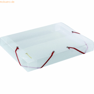 Exacompta Dokumentenbox A4 40mm Kristall transparent