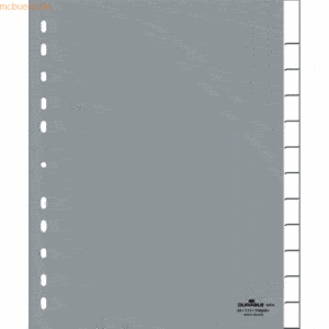 Durable Register A4+ 12-teilig PP grau