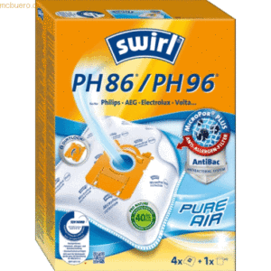 Swirl Staubsaugerbeutel PH 86 / PH 96 mit MicroporPlus-Filter VE=4 Stü