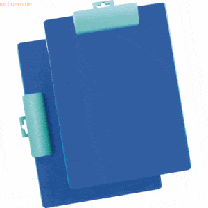 12 x Alco Klemmbrett A4 hoch/quer blau