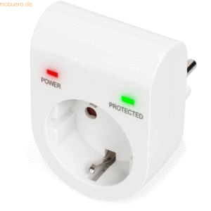 Assmann DIGITUS Überspannungsschutzadapter LED weiß