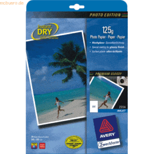 Avery Zweckform Fotopapier A4 125g/qm VE=20 Blatt