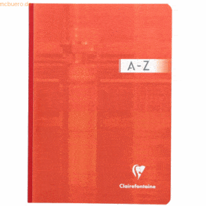 Clairefontaine Registerbuch A5 96 Blatt liniert gebunden A-Z farbig so