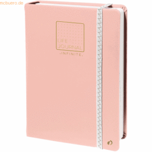 Quo Vadis Life Journal Infinite 15x21cm dot-LineaturBleichrosa