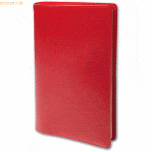 Quo Vadis Kalender Geschäftbus Prestige 10x15cm Luna Leder rot 2023