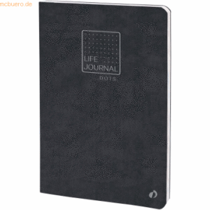 Quo Vadis Life Journal Slim 15x21cm dot-Lineatur schwarz