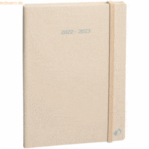 Quo Vadis Buchkalender Plan Note 15 15x21cm Pastel Kaffee 2023