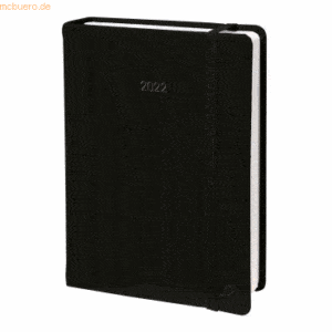 Quo Vadis Buchkalender Note 24 16x24cm Silk schwarz 2023