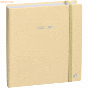 Quo Vadis Buchkalender Plan Day 16x16cm Pastel Vanille 2023