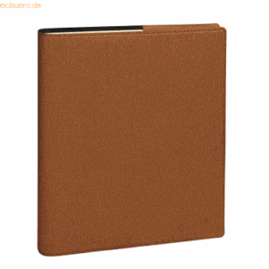 Quo Vadis Buchkalender Executif Prestige 16x16cm Sahara hellbraun 2023