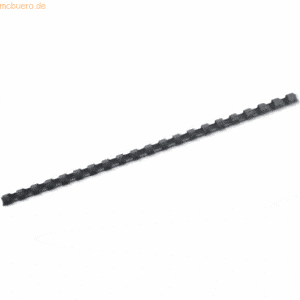 GBC Plastikbinderücken 12mm 21 Ringe schwarz VE=100 Stück