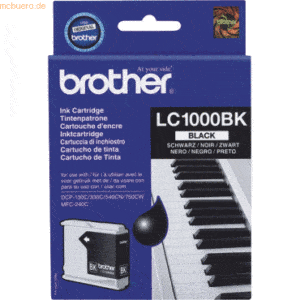 Brother Tintenpatrone Brother LC100BK schwarz