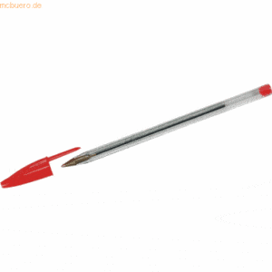 50 x Bic Kugelschreiber Cristal rot