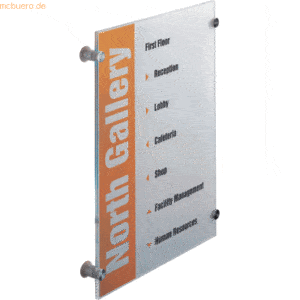 Durable Türschild Crystal Sign 297x420mm farblos