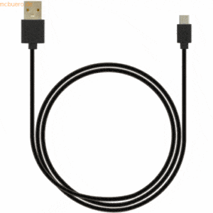 emporia 10er-Pack AXXTRA Datacable Micro USB 1m Black 2a