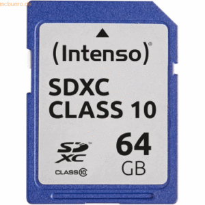 Intenso International Intenso 64GB Secure Digital Cards SDXC