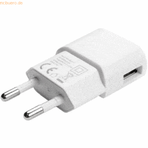 emporia 3er-Pack AXXTRA 1.0 Amp Single USB Wall Charger (White)