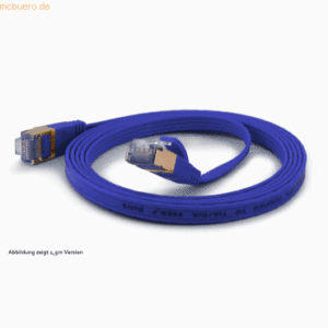 wantec wantecWire Patchkabel CAT6A extraflach FTP blau 1