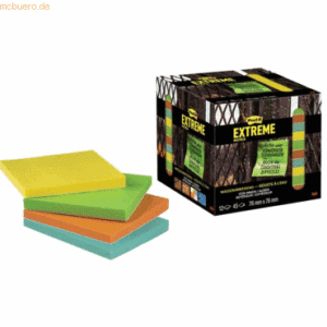 Post-it Notes Haftnotizen Extreme Notes 76x76mm grün