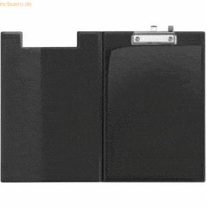 5 x Veloflex Klemmbrettmappe Clipboard A4 schwarz mit Durchschreibschu