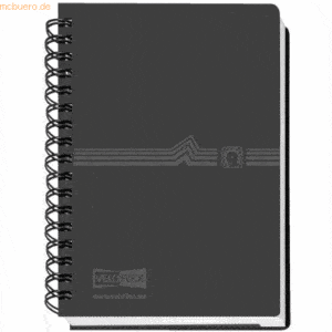 5 x Veloflex Adressbuch A7 schwarz 12-teiliges Register mit 72 Einlege