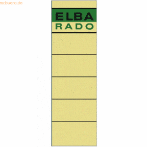 Elba Ordnerrückenschilder für Elba selbstklebend kurz/breit VE=10 Stüc
