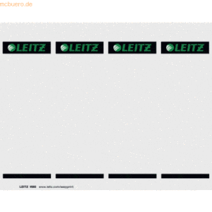 Leitz Einsteckrückenschilder 57x190mm PC-beschriftbar grau VE=100 Stüc