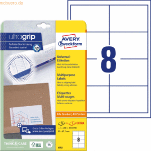 Avery Zweckform Universal-Etiketten ultragrip 97x67