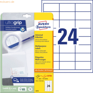 Avery Zweckform Universal-Etiketten ultragrip 64