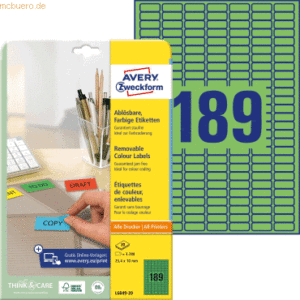 Avery Zweckform Etiketten Inkjet/Laser/Kopier 25