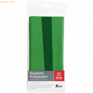 10 x Werola Krepppapier Doublette 90g/qm 125x25cm gelbgrün-moos