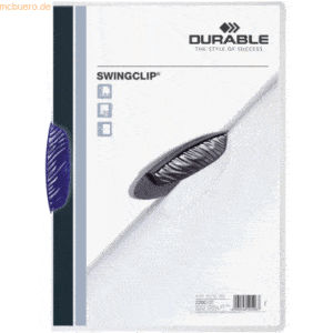 Durable Klemmmappe Swingclip A4 PP 30 Blatt dunkelblau