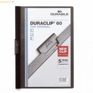 Durable Cliphefter Duraclip Original 60 schwarz