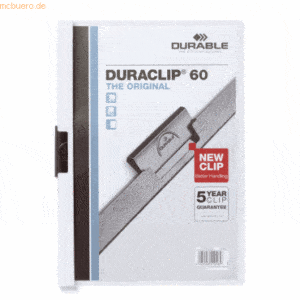 Durable Cliphefter Duraclip Original 60 weiß