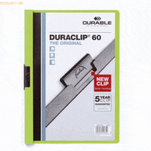 Durable Cliphefter Duraclip Original 60 grün
