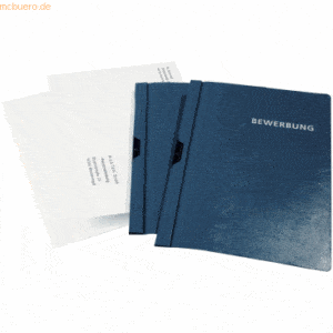 12 x Durable Bewerbungs-Klemm-Mappe Set Duraclip bis 30 Blatt A4 dunke
