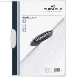 Durable Klemmmappe Swingclip A4 PP bis 30 Blatt weiß
