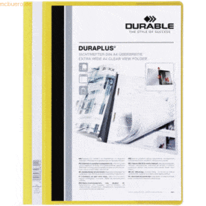 Durable Angebotshefter Duraplus A4 mit Sichttasche Folie gelb